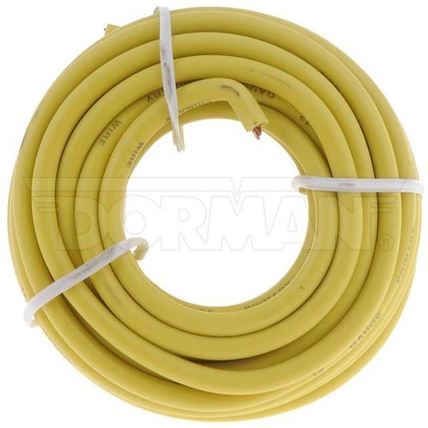 Motormite 12 Gauge Yellow Primary Wire- Card, 85714 85714